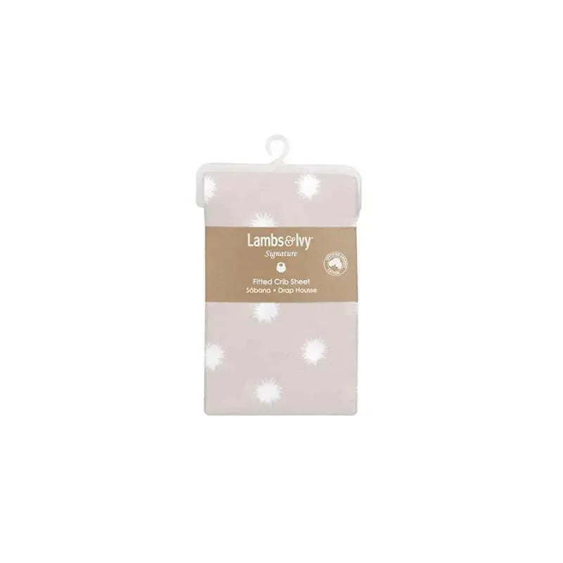 Lambs & Ivy Polka Dots Baby Crib Fitted Sheet Image 4