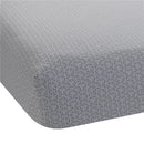 Lambs & Ivy Ryan Collection Fitted Crib Sheet, Gray Print Image 1