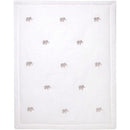 Lambs & Ivy Signature Elephant Linen Embroidered Baby Crib Quilt Image 2