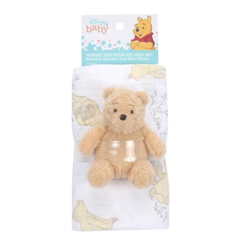 Lambs & Ivy Swaddle Blanket & Plush Toy Gift Set, Winnie The Pooh Image 11