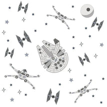 Lambs & Ivy - Wall Decal, Stars Wars Millennium Falcon Tie Fighters Image 1
