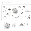 Lambs & Ivy - Wall Decal, Stars Wars Millennium Falcon Tie Fighters Image 2