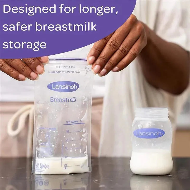 Lansinoh - 4Pk Breastmilk Storage Bottles Image 3