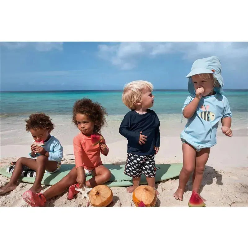 Lassig Girls' Rashguard Short Sleeve, Bumble Bee.
