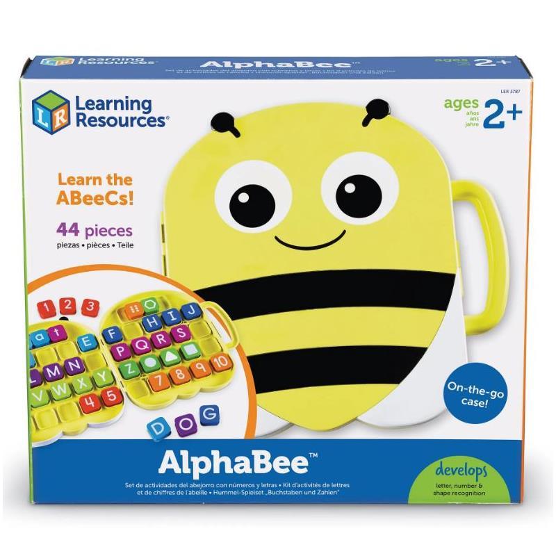 Learning Resources Alphabee Shaped Case W/40 Alphabet Tiles Image 2