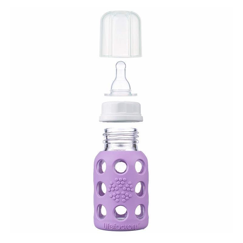 Lifefactory Glass Baby Bottle, Lavender Image 3