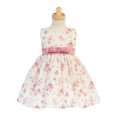 Lito - Baby Girl Cotton Floral Print Dress Image 1