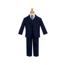 Lito Boy's 3 Button Suit, Light Gray, 5-Piece Image 1