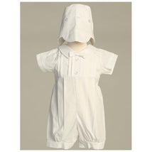 Lito - Special Occasion Romper Short Set With Hat, White Image 1