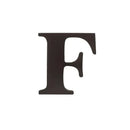 Little Haven Hanging Wall Letter F, Espresso Image 1