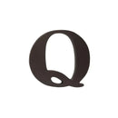 Little Haven Hanging Wall Letter Q, Espresso Image 1