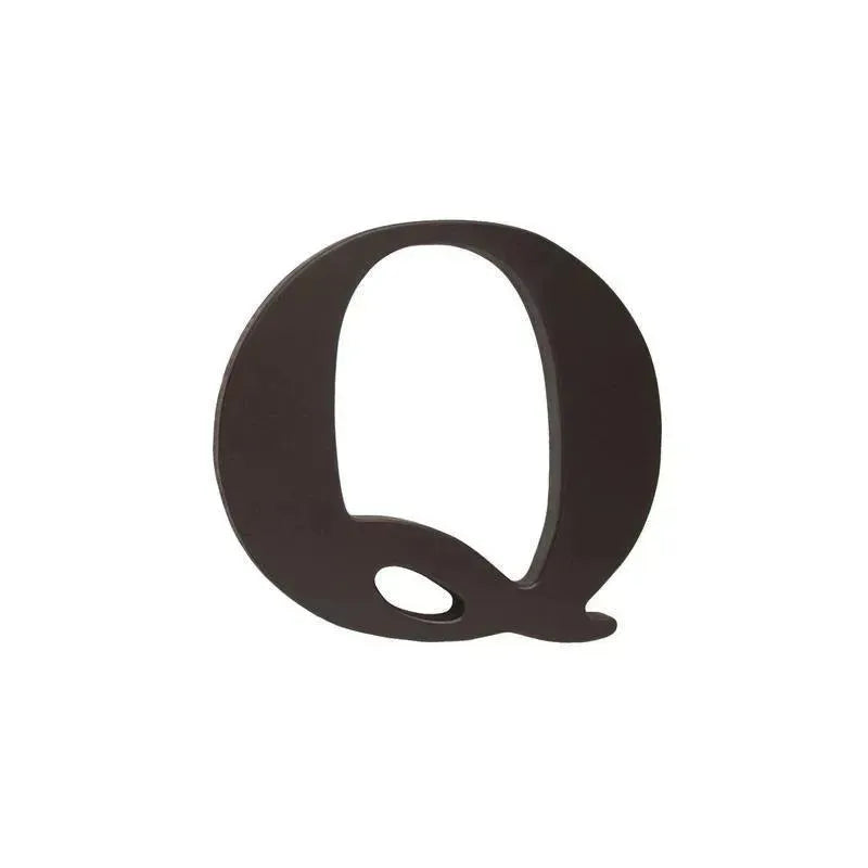 Little Haven Hanging Wall Letter Q, Espresso Image 1