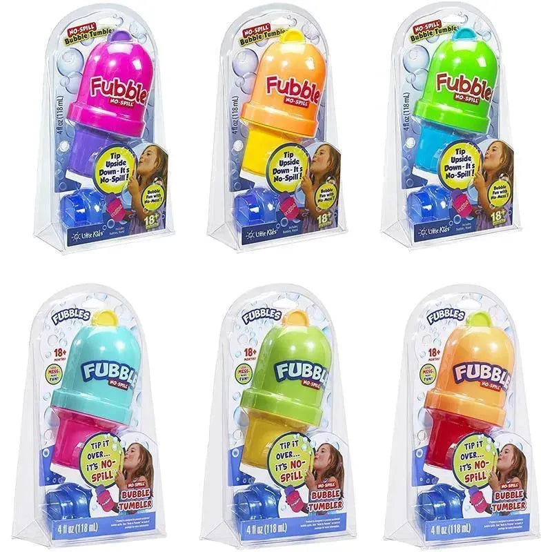 Little Kids Fubbles No-Spill Bubble Tumbler, Includes 4oz Bubble Solution and Bubble Wand (Colors May Vary) Image 10