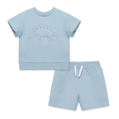 Little Me - 2Pk Baby Boy Dino Short Set Image 1