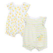 Little Me - 2Pk Baby Girl Lemons Cotton Rompers Image 1