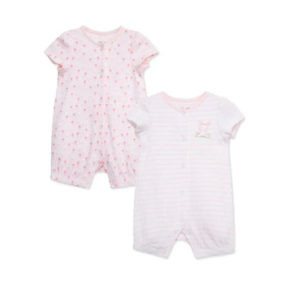 Little Me - 2Pk Baby Girl Romper Tulips Image 1