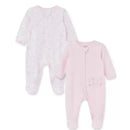 Little Me - 2Pk Baby Girls Bunny Fun Footies Image 1