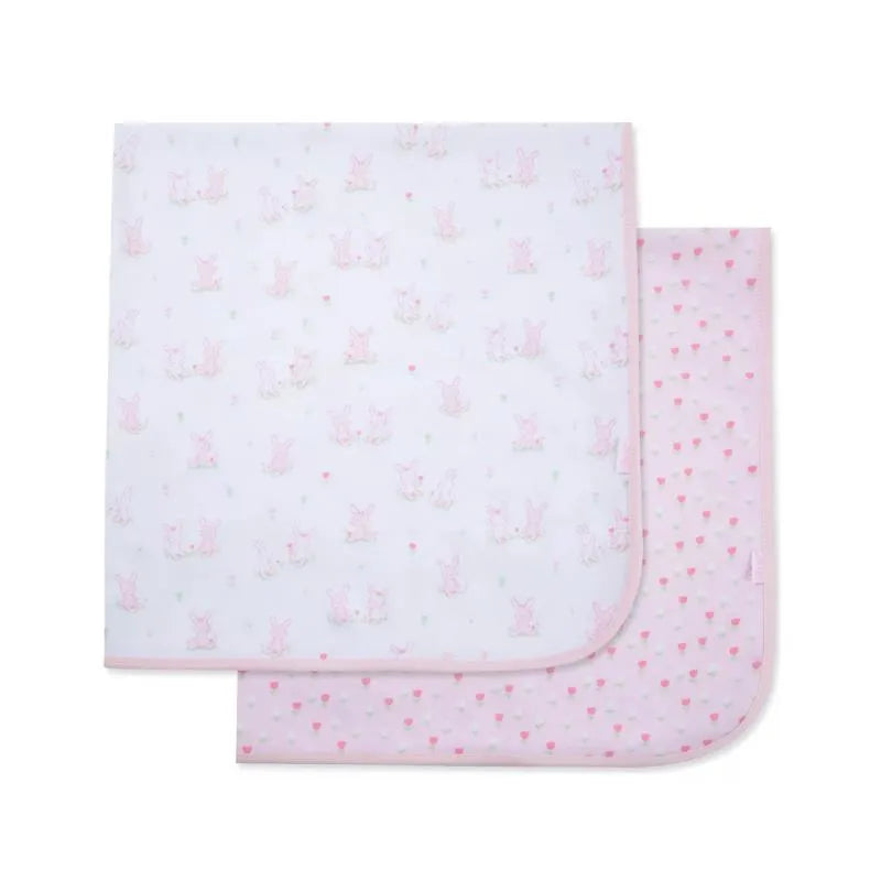 Little Me - 2Pk Cuddly Receiving Blankets Image 1