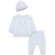 Little Me - 3Pk Baby Joy Quilt Pant Set Grey Image 1