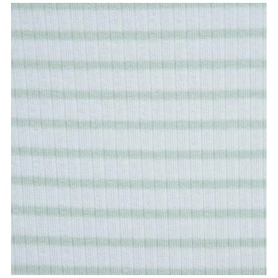 Green and white striped fabric, likely from the Little Me 3Pk Dino Baby Bodysuit & Pant Set.