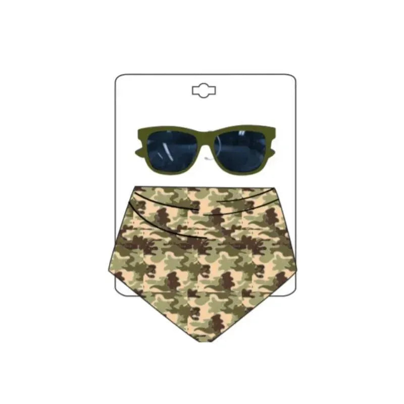 Little Me Accessories - Sunglasses & Bandana Camo, 0/12M Image 1