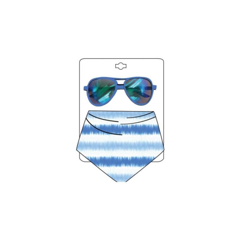 Little Me Accessories - Sunglasses & Bandana Tie Dye Blue, 0/12M Image 1