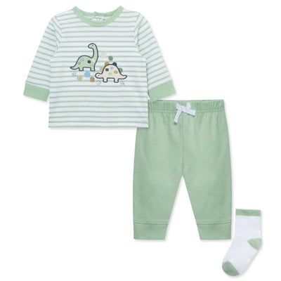 Little Me - Baby Boy Dino Jogger Set Image 1