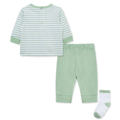 Little Me - Baby Boy Dino Jogger Set Image 2