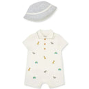 Little Me - Baby Boy Safari Knit Romper & Bucket Hat Image 1