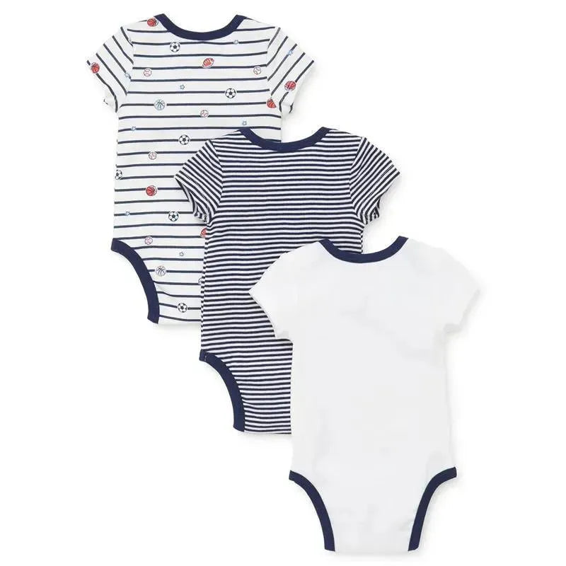 Little Me - Baby Boy Sports Star 3Pk Bodysuit Image 2