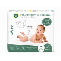 Little Me Baby Diapers | Puppy | Size 2 | Soft, Absorbent & Gentle on Skin Image 1