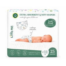 Little Me Baby Diapers | Puppy | Sizes 1 | Soft, Absorbent & Gentle on Skin Image 1
