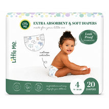 Little Me Baby Diapers | Puppy | Sizes 4 | Soft, Absorbent & Gentle on Skin Image 1