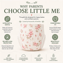 Little Me Baby Diapers | Vintage | Size 2 | Soft, Absorbent & Gentle on Skin Image 2