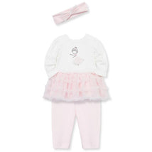 Little Me - Baby Girl Ballerina Tutu Set & Headband, Pink Image 1