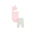 Little Me - Baby Girl Easter Bunny Bodysuit & Pany Set, Pink Image 1