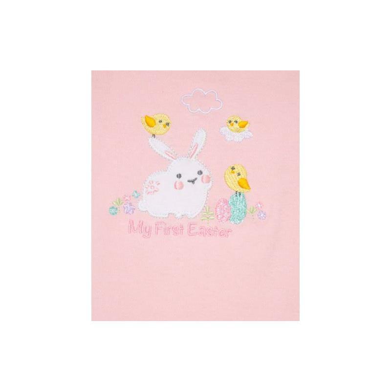 Little Me - Baby Girl Easter Bunny Bodysuit & Pany Set, Pink Image 2