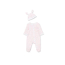 Little Me - Baby Girl Easter Bunny Footie & Hat Set, Pink Image 1
