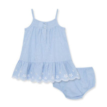 Little Me - Baby Girl Embroidered Sundress & Panty Image 2