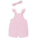 Little Me - Baby Girl Gingham Gauze Jumper & Headband Image 2