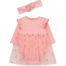 Little Me - Baby Girl Quartz Tutu Bsuit Pink Image 1