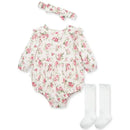 Little Me - Baby Girl Roses Romper Set Image 1