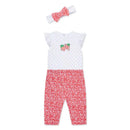 Little Me - Baby Girl Strawberry Bodysuit & Pant Set Image 4
