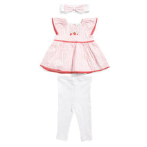 Little Me - Baby Girl Strawberry Check Set Infant,Tunic W/Leggings Image 1