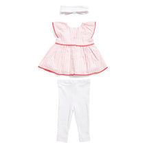 Little Me - Baby Girl Strawberry Check Set Infant,Tunic W/Leggings Image 2