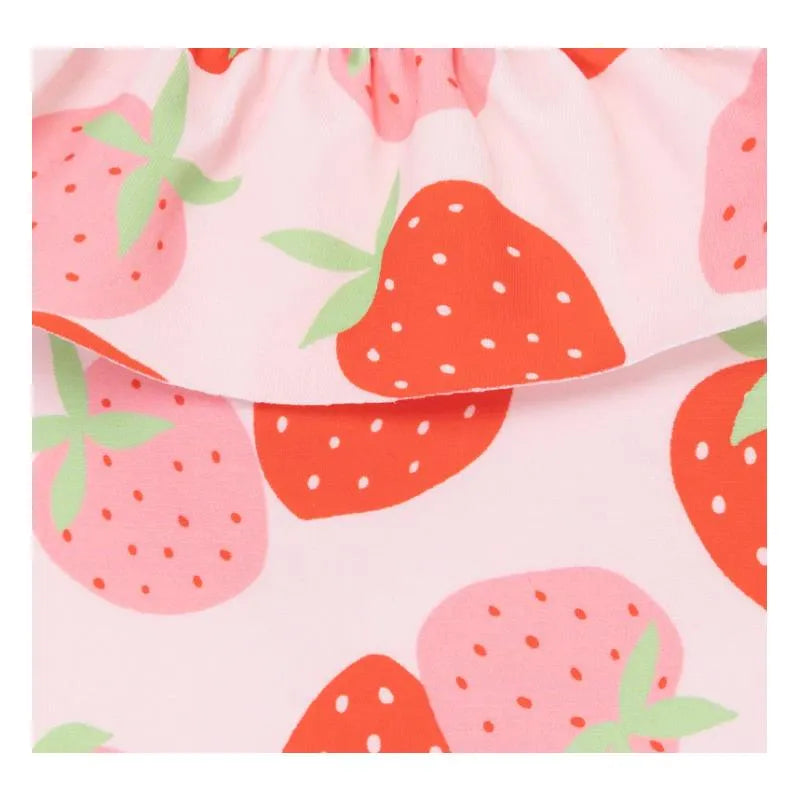 Little Me - Baby Girl Strawberry Swimsuit, Rose Image 2