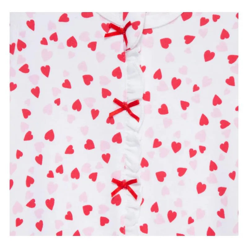 Little Me - Baby Girl Valentine Footie & Headband Image 2