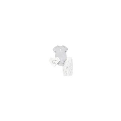 Little Me - Bears 3 Pack Pant Set, Grey Image 1