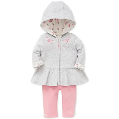 Little Me Bountiful Jacket Set - Pink Image 1