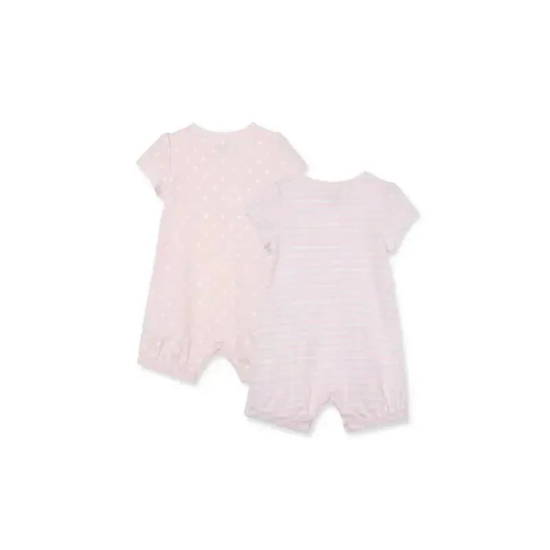 Little Me Bunnies 2Pk Rompers - Pink Image 2